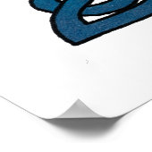 Celtic Letter Z afdrukken Poster (Hoek)