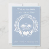 Celtic Lijst Wedding Invitation - stijl 2 Kaart (Achterkant)