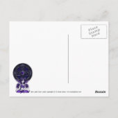 "Celtic Lotus" Paarse Yoga Fairy Briefkaart (Achterkant)