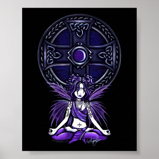 "Celtic Lotus" Yoga Chic Fairy Posters (Voorkant)