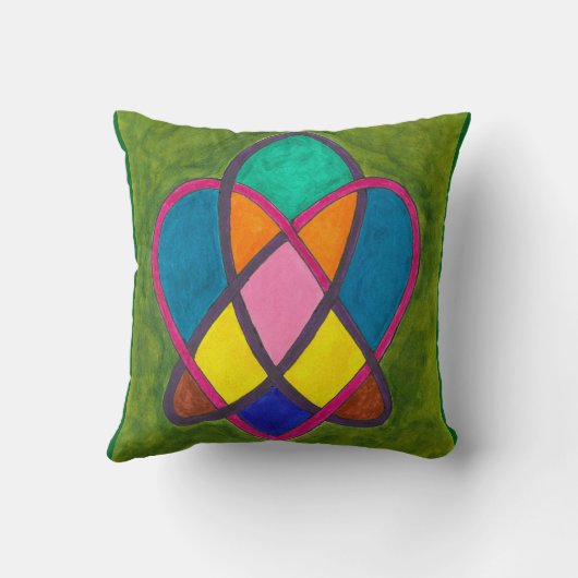 Celtic love knot cushion kussen (Achterkant)