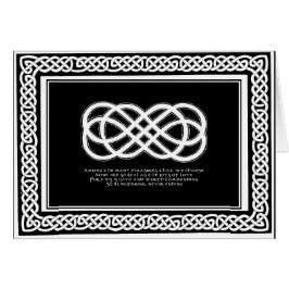 Celtic Love Knot en gedicht met rand