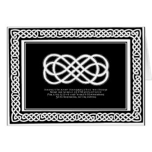 Celtic Love Knot en gedicht met rand