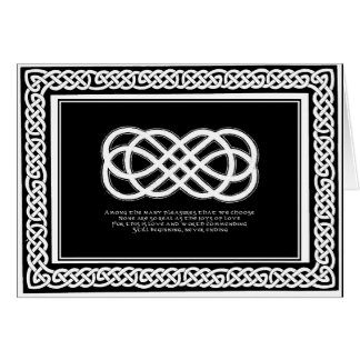 Celtic Love Knot en gedicht met rand