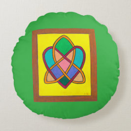 Celtic Love Knot round cushion Rond Kussen