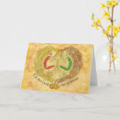 Celtic Lovers Kaart (Gele Bloem)