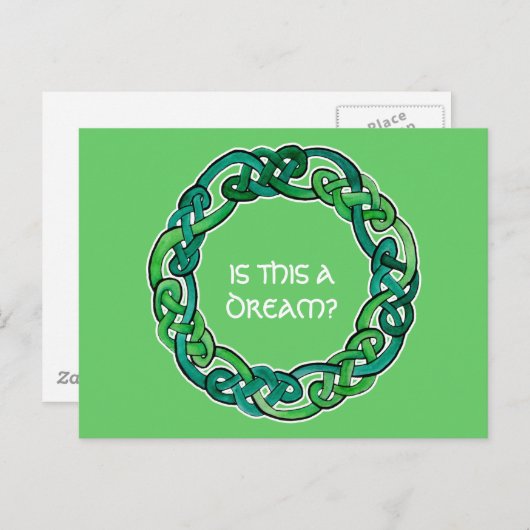 Celtic Lucid Dreaming Reality Check Briefkaart (Voorkant / Achterkant)