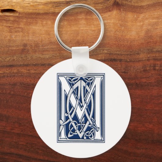 Celtic M Monogram Sleutelhanger (Voorkant)