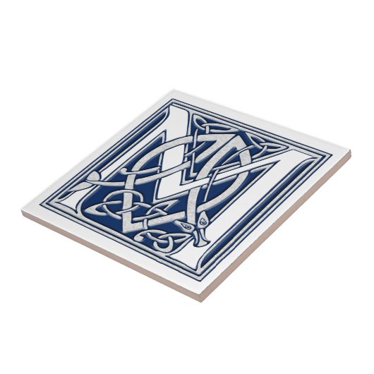 Celtic M Monogram Tegeltje (Zijkant)