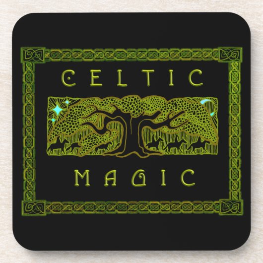 Celtic Magic - De grote boom Drankjes Onderzetter (Voorkant)
