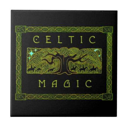 Celtic Magic - De grote boom Tegeltje (Voorkant)