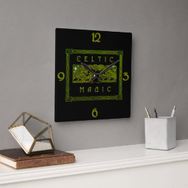 Celtic Magic - De grote boom Vierkante Klok
