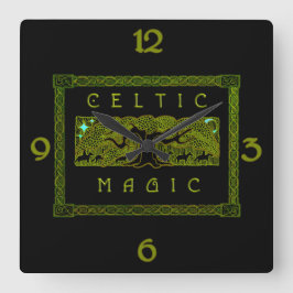 Celtic Magic - De grote boom Vierkante Klok