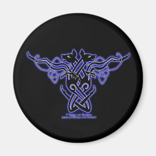 Celtic Magnets Hound Design #1 Magneet