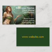 Celtic Maiden, Visitekaartje (Voorkant / Achterkant)