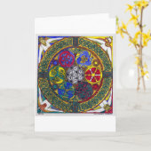 Celtic Mandala 1: Resurrection (card) Kaart (Gele Bloem)