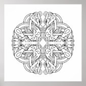 Celtic Mandala Art Poster (Voorkant)
