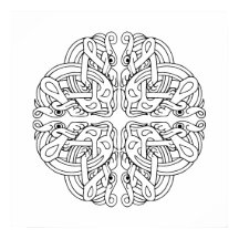 Celtic Mandala Art Poster