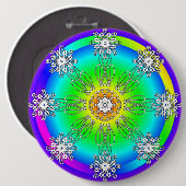 Celtic Mandala Ronde Button 6,0 Cm (Voorkant /achterkant)