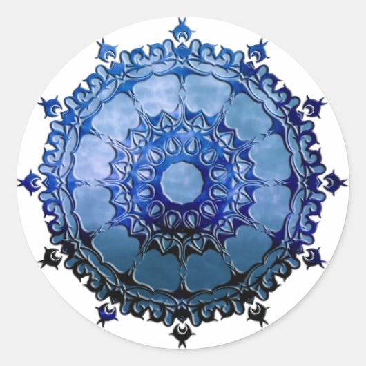 Celtic Mandala Ronde Sticker (Voorkant)
