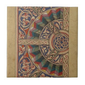 Celtic Medieval Half Circle Design Tegeltje (Voorkant)