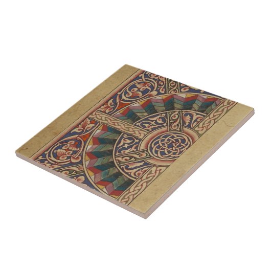 Celtic Medieval Half Circle Design Tegeltje (Zijkant)