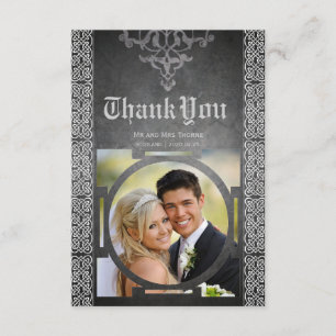 Celtic Medieval Weddenschap Hartelijk dank Bedankkaart