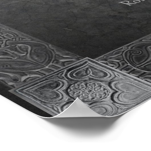 Celtic medium-eval Wedding Seating Chart Poster (Hoek)