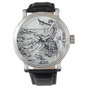 Celtic Mermaid Fairy Tale Illustratie Horloge