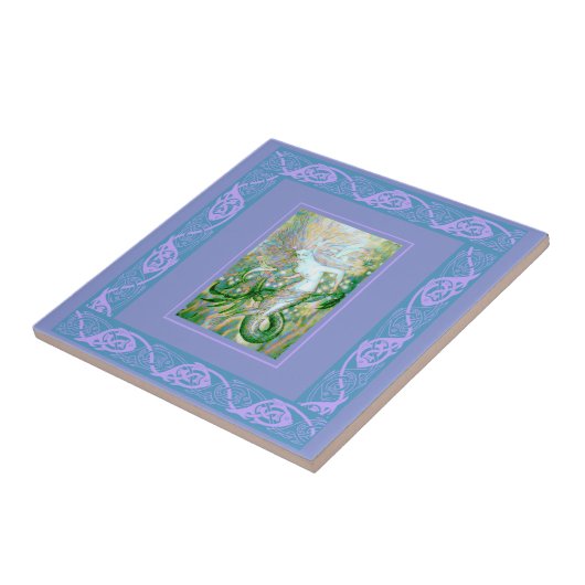 Celtic Mermaid Tegeltje (Zijkant)