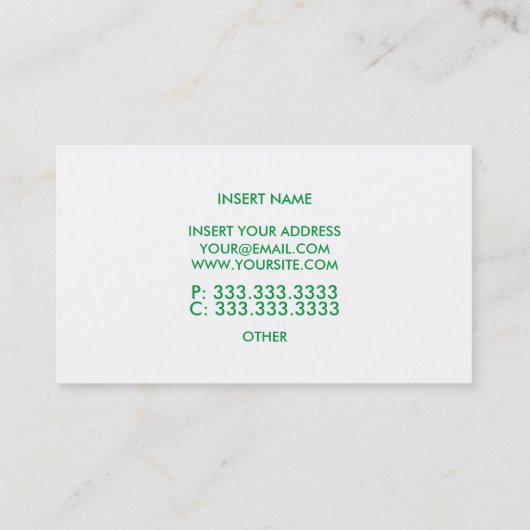 Celtic Minimalist Trendy Elegant Visitekaartje (Achterkant)