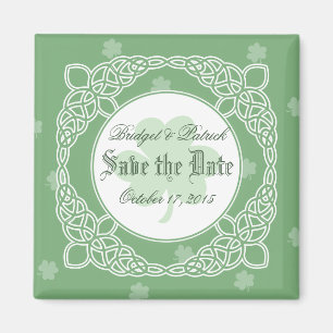 Celtic Mist Save the Date Magnet - Green