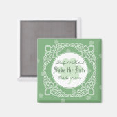 Celtic Mist Save the Date Magnet - Groen (Voorkant / Achterkant)