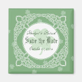 Celtic Mist Save the Date Magnet - Groen (Voorkant)