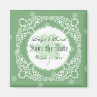 Celtic Mist Save the Date Magnet - Groen
