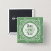 Celtic Mist Wedding Party Buttonnen - Groen Vierkante Button 5,1 Cm (Voorkant /achterkant)