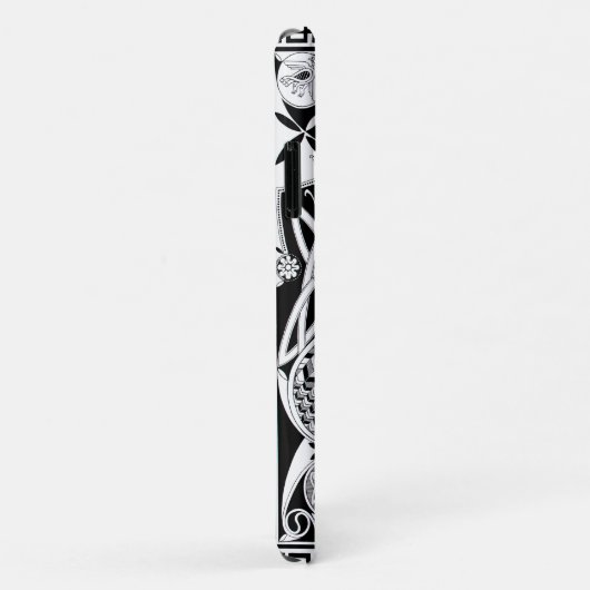 Celtic Moa Black en White-telefoondraagtas Case-Mate iPhone Case (Achterkant/rechts)