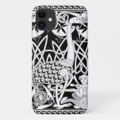 Celtic Moa Black en White-telefoondraagtas Case-Mate iPhone Case (Achterkant)
