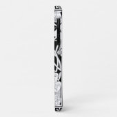 Celtic Moa Black en White-telefoondraagtas Case-Mate iPhone Case (Achterkant/links)