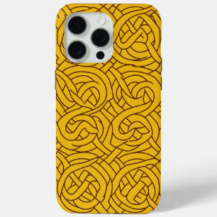 🌟 Celtic Model Geel en Entrelacs ✨ iPhone 15 Pro Max Hoesje