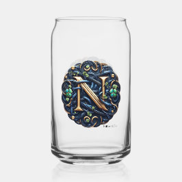 Celtic Monogram Can Glass Set Blikvorm Glas
