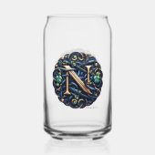 Celtic Monogram Can Glass Set Blikvorm Glas (Achterkant)