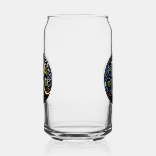 Celtic Monogram Can Glass Set Blikvorm Glas (Rechts)