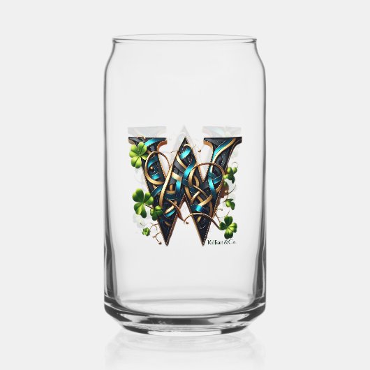 Celtic Monogram Can Glass Set Blikvorm Glas (Voorkant)