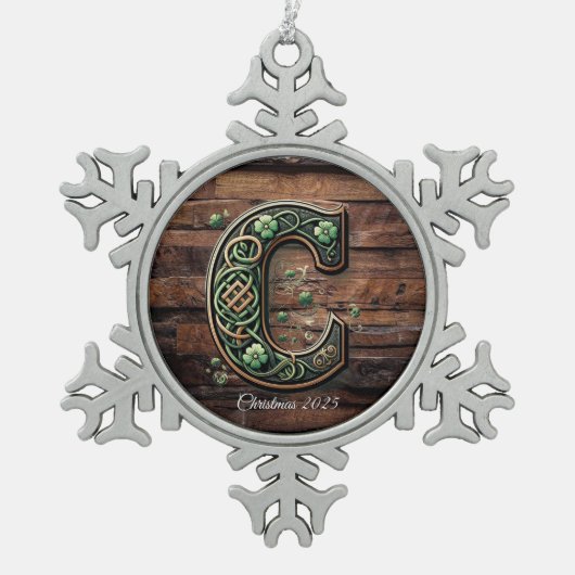 Celtic monogram letter ornament (Voorkant)