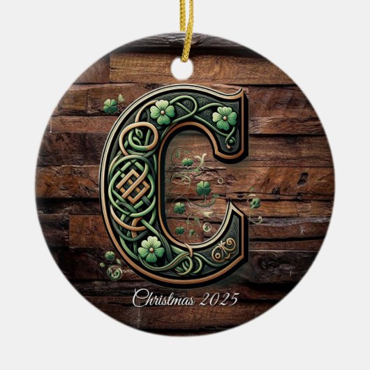 Celtic monogram letter ornament (Voorkant)