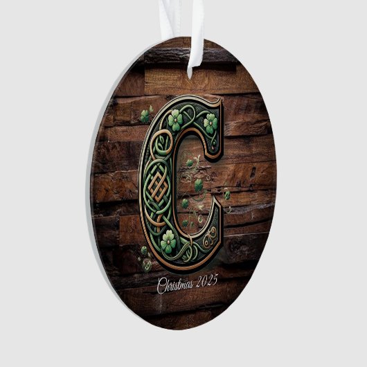 Celtic monogram letter ornament (voorkant)