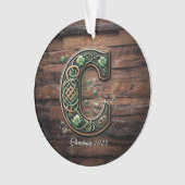 Celtic monogram letter ornament (voorkant)