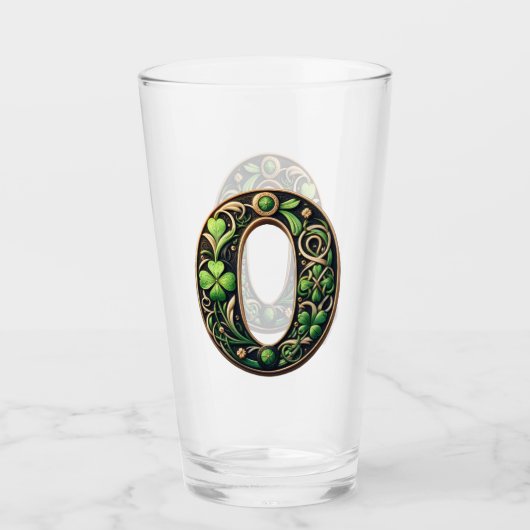 Celtic Monogram Pint Glass Glas (Voorkant)