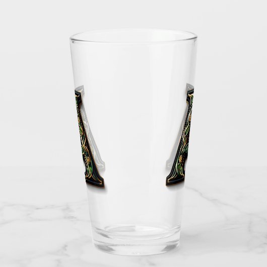 Celtic Monogram Pint Glass Glas (Links)